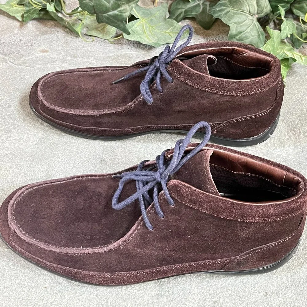 Cole Haan Air Jameson Chukka Ankle Boots Dark Brown Suede Men's Size 10.5 M